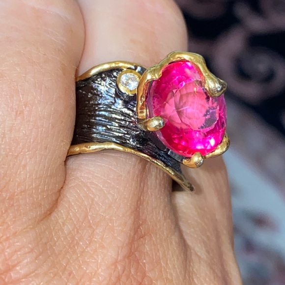 Breathtaking Pink Topaz Ring - Picture 9 of 13